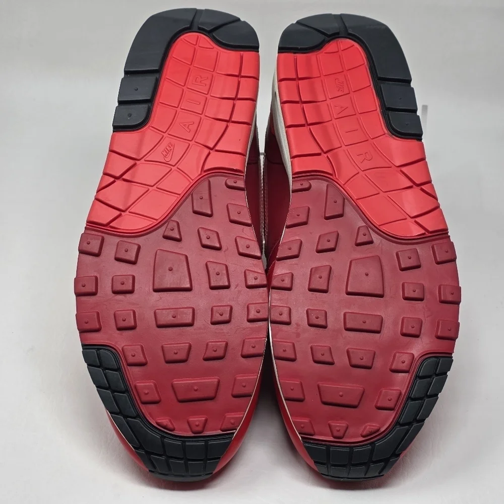 Nike Air Max 1 Red Crimson Sneakers Shoes Men's HQ3607-687 Size 11 New
